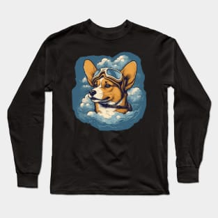 Aviator dog Long Sleeve T-Shirt